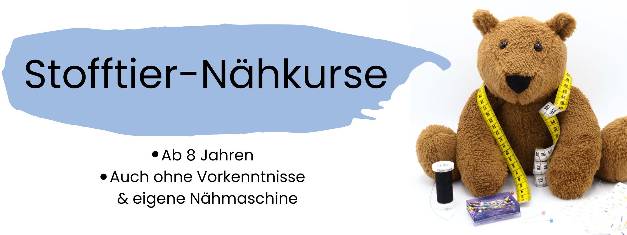 Stofftier-Nähkurse für Kinder und Erwachsene